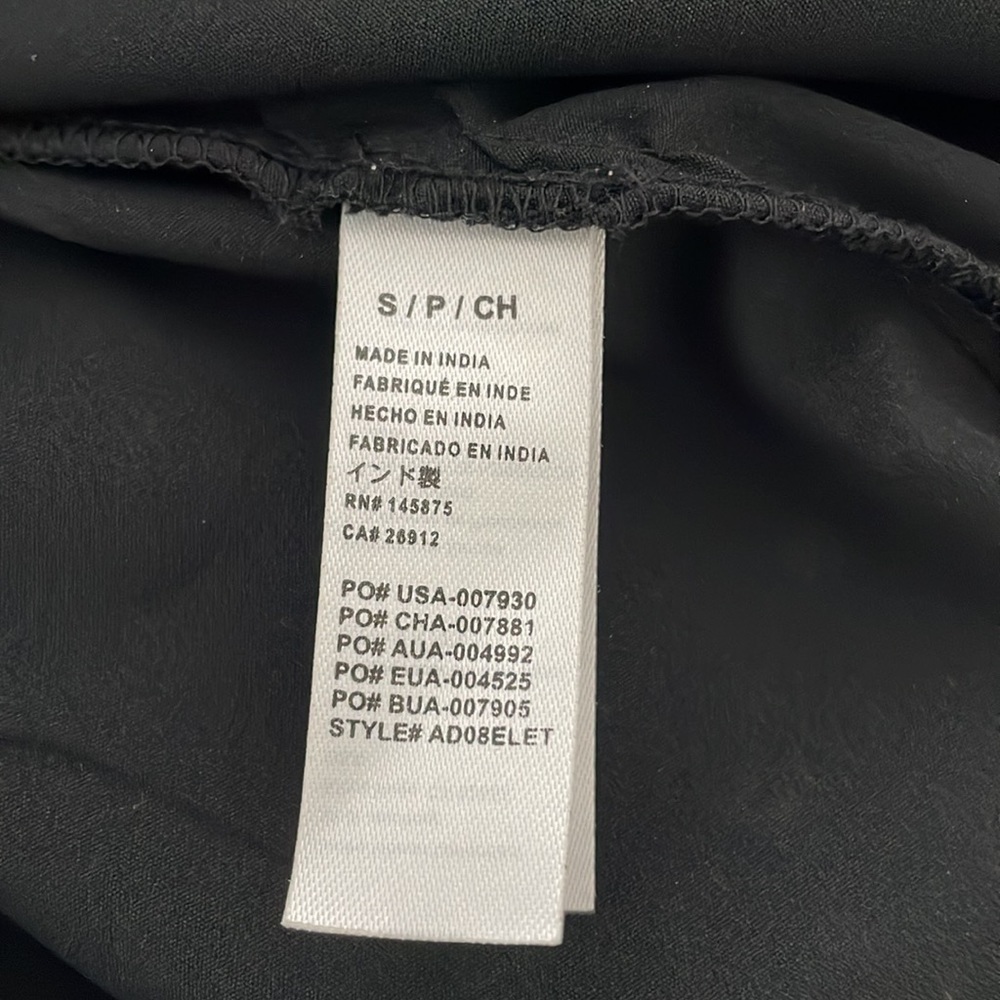 040:AMUSE SOCIETY striped black and white flare mini keyhole dress women small - Picture 8 of 9